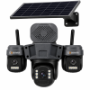 Observer Big Speaker 3 Lens Ultra HD Solar CCTV Camera