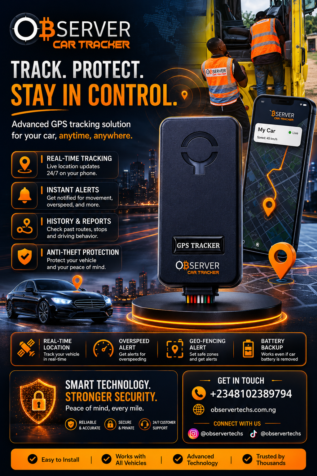 Observer Car Tracker Wired (Free Installation) - Image 3
