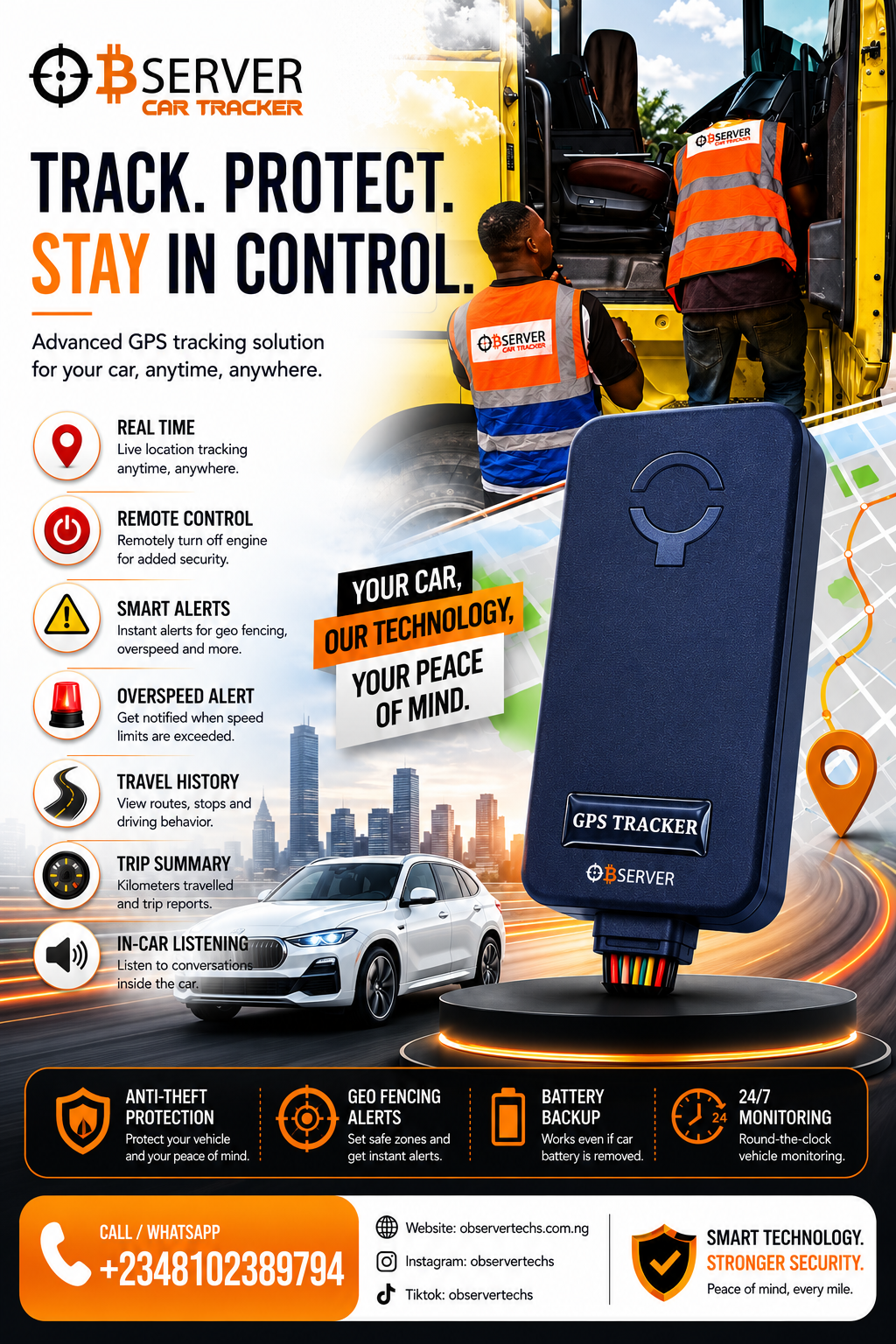 Observer Car Tracker Wired (Free Installation) - Image 4
