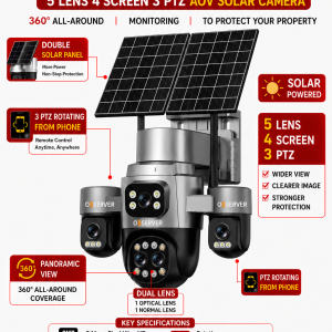 Alternative view of Observer 5 lens 18X Optical Zoom AOV Solar Camera