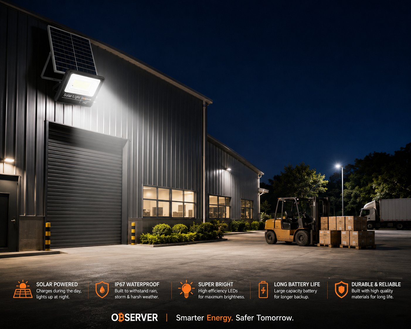 Observer 400W Solar Flood Light - Image 4