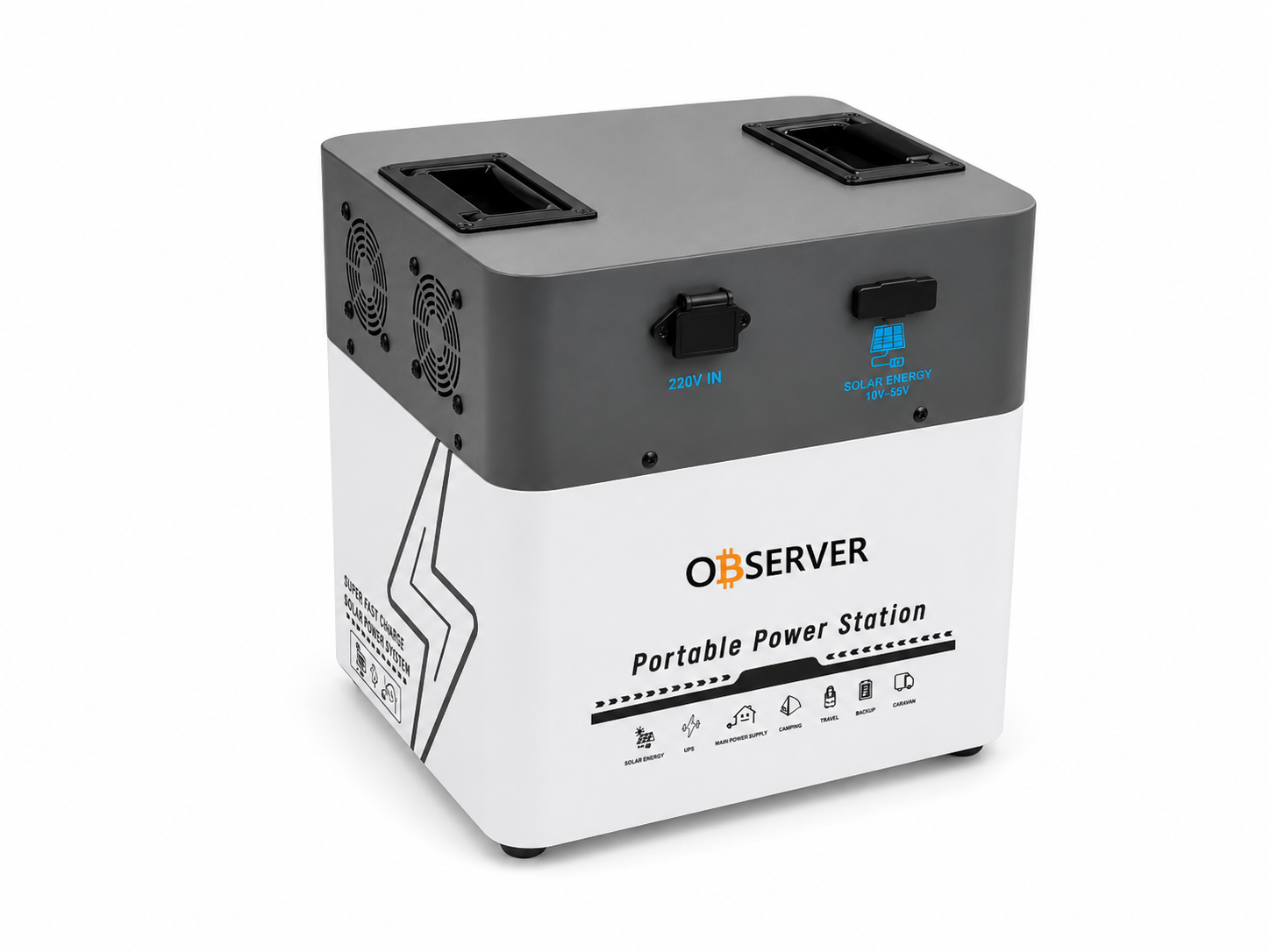 Observer 1000W (1KVA) All-in-One Inverter Power Station – 2000Wh Lithium Battery - Image 3