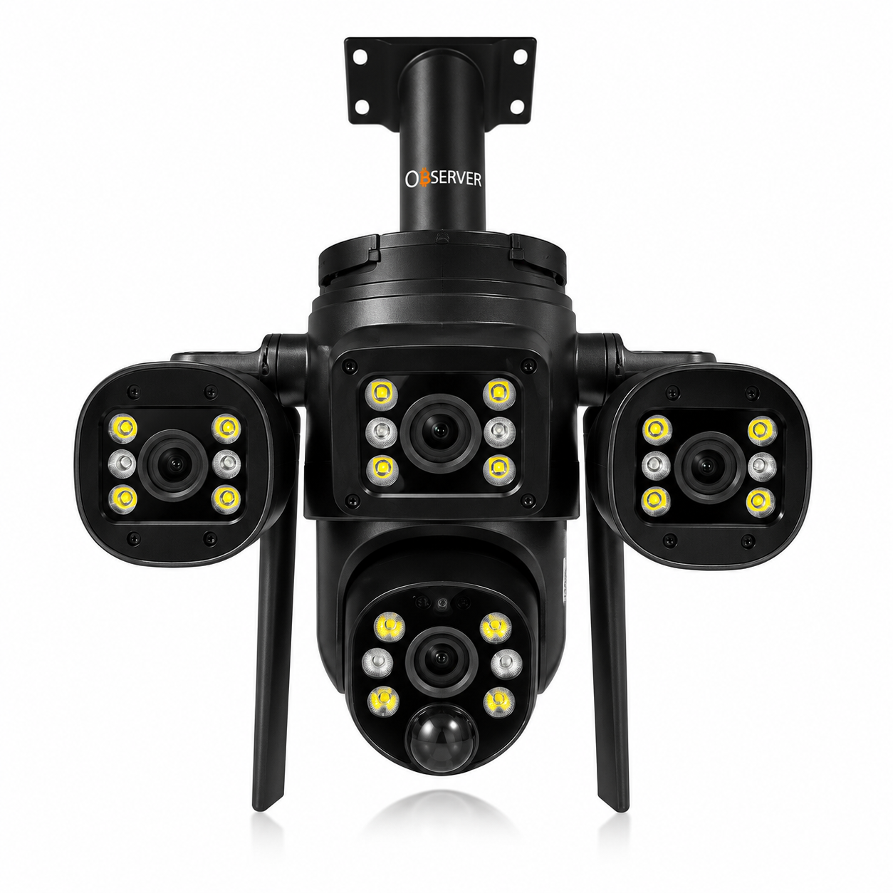 Observer 4-Lens Solar Street Light CCTV Camera 4G - Image 4
