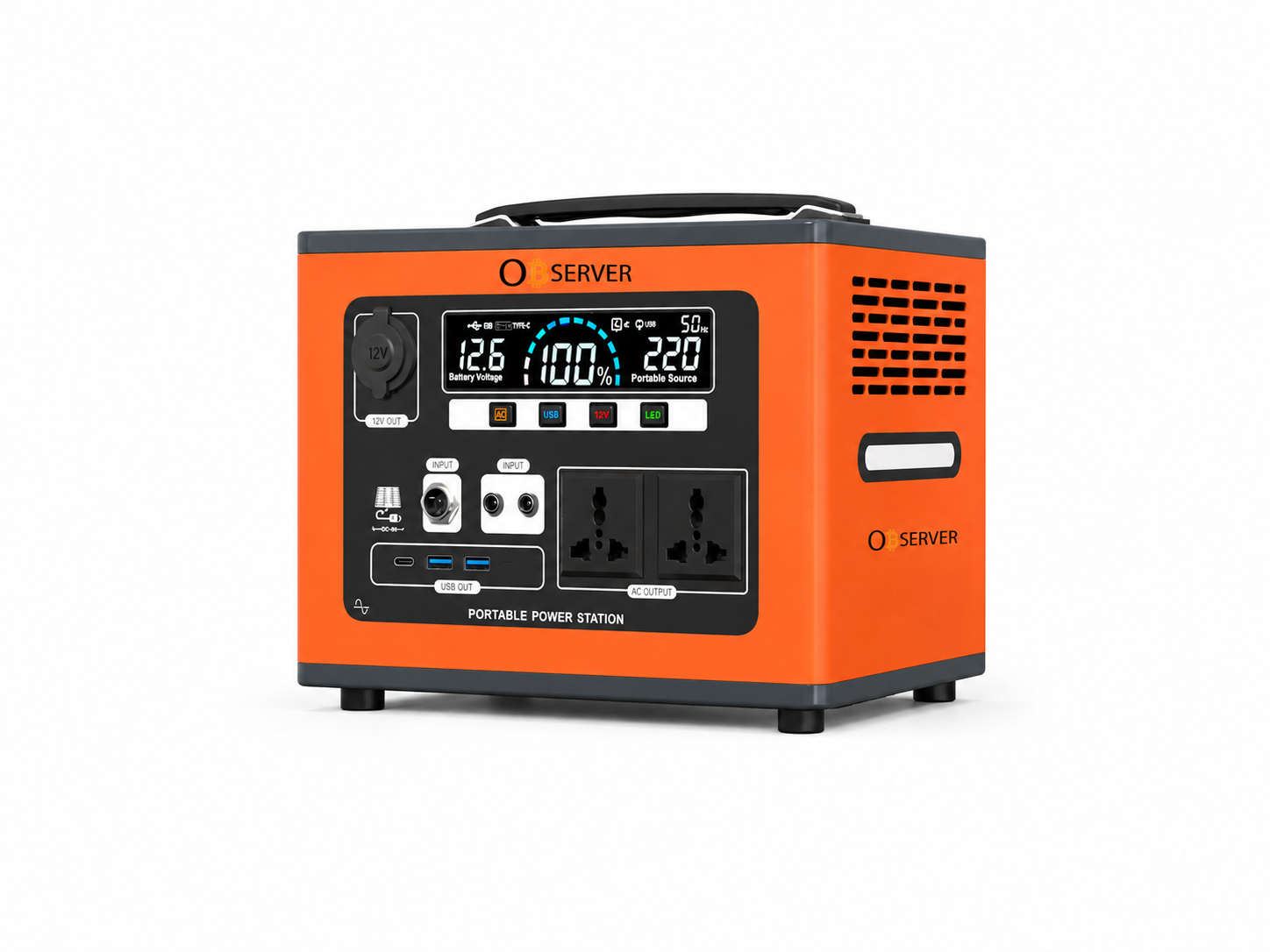 Observer 1KVA Portable Solar Power Station – 1200Wh Lithium Battery